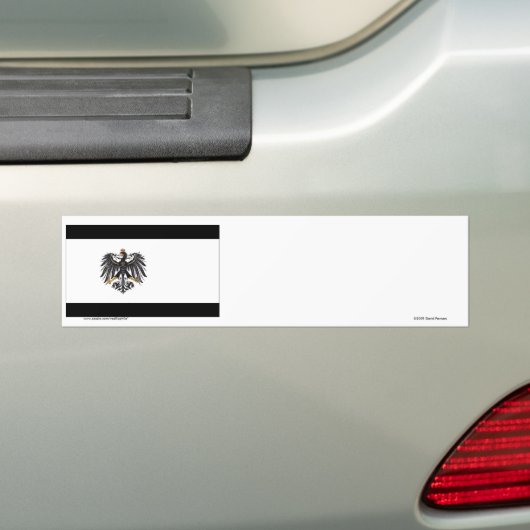 Preussen (1892-1918) Prussia Flag Bumpersticker (Op auto)