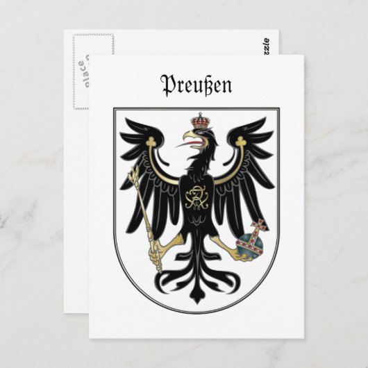 Preußen Adler Briefkaart (Voorkant / Achterkant)
