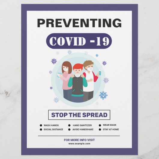 Prevending Covid-19 Flyer (Voorkant)