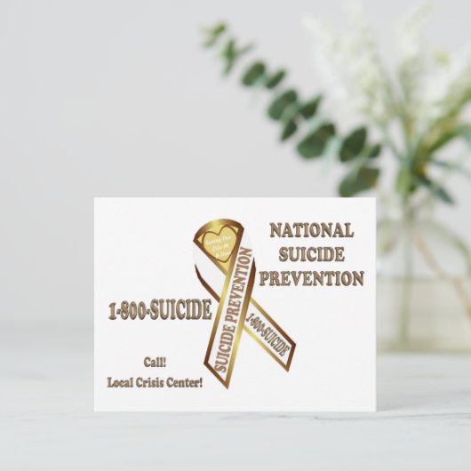 Prevent suicide POSTER Briefkaart (Staand voorkant)