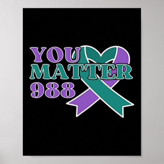 Preventie 988 u probleem zak ontwerp poster (Voorkant)