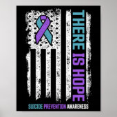 Preventie Amerikaanse vlag Hoop Zelfmoord Bewustzi Poster (Voorkant)