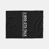 Preventie Awareness Producten Hotline Lifeline 1 Fleece Deken (Voorkant (Horizontaal))