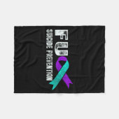 Preventie Bewustwording Steun Preventie Fleece Deken (Voorkant (Horizontaal))