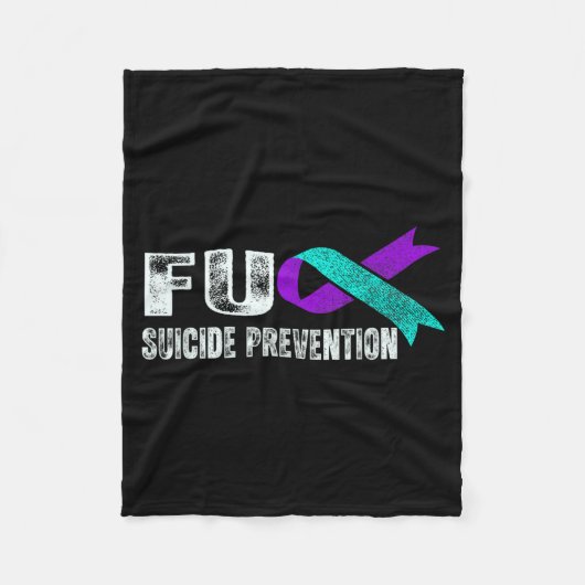 Preventie Bewustwording Steun Preventie Fleece Deken (Voorkant)