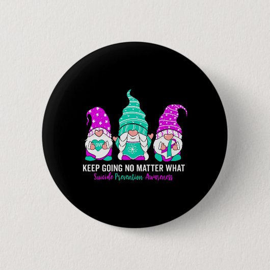 Preventie bewustzijn kabouter Mentale Gezondheid B Ronde Button 5,7 Cm (Voorkant)