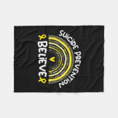 Preventie Bewustzijn Maand Zelfmoord Preventie Fleece Deken (Voorkant (Horizontaal))