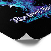 Preventie Bewustzijn - Phoenix stijgen uit de as Poster (Hoek)