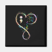 Preventie Bewustzijn Semicolon Kies Leven Magneet (Voorkant)