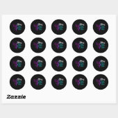 Preventie Bewustzijn Semicolon Verblijf Ronde Sticker (Vel)