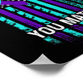 Preventie Bewustzijn - U Probleem Amerikaanse vlag Poster (Hoek)