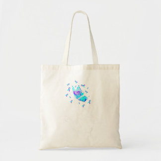 Preventie Bewustzijn Week Vlinder Liefde Handteken Tote Bag