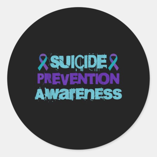 Preventie Illustratie Ronde Sticker (Voorkant)