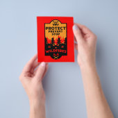 Preventie van bosbranden flyer (Hand)