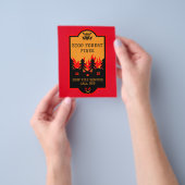 Preventie van bosbranden flyer (Hand)