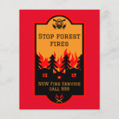 Preventie van bosbranden flyer (Achterkant)