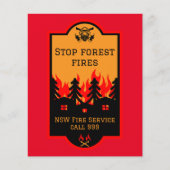 Preventie van bosbranden flyer (Voorkant)