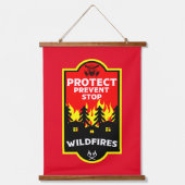 Preventie van bosbranden hangend wandkleed (Voorkant)