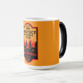 Preventie van bosbranden magische mok (Voorkant rechts)