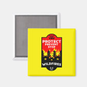 Preventie van bosbranden magneet (Voorkant / Achterkant)