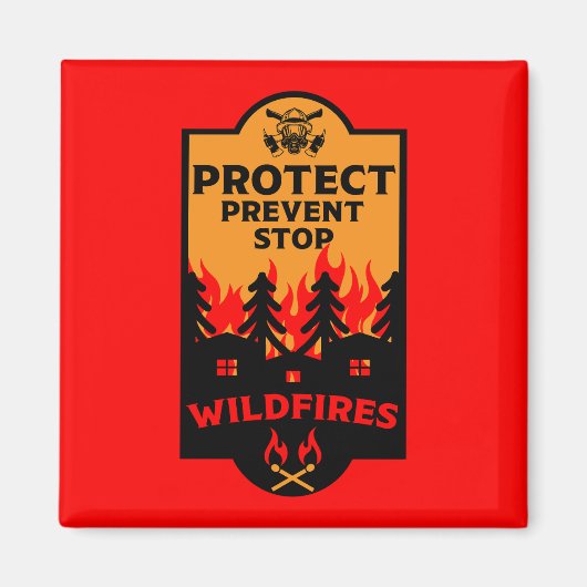 Preventie van bosbranden magneet (Voorkant)