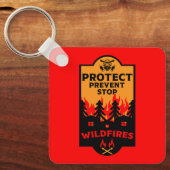 Preventie van bosbranden sleutelhanger (Voorkant)