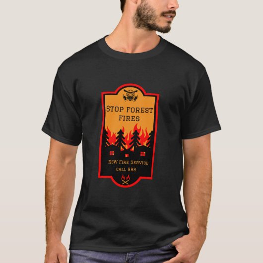 Preventie van bosbranden t-shirt (Voorkant)