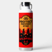 Preventie van bosbranden waterfles (Voorkant)