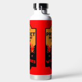 Preventie van bosbranden waterfles (Links)