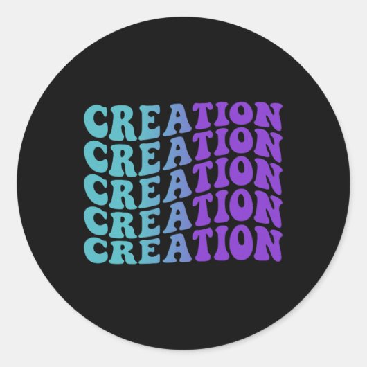 Preventie van Creatie Bewustzijn Ronde Sticker (Voorkant)