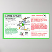 Preventie van de ziekte van Lyme bij het verwijder Poster (Voorkant)