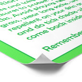 Preventie van de ziekte van Lyme bij het verwijder Poster (Hoek)