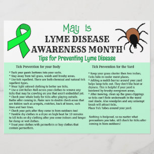 Preventie van Lyme-ziekte educatief Flyer