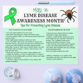 Preventie van Lyme-ziekte educatief Flyer (Enkel)