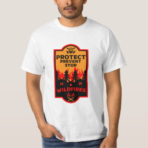 Preventie van natuurbranden t-shirt