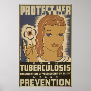 Preventie van  tuberculose poster