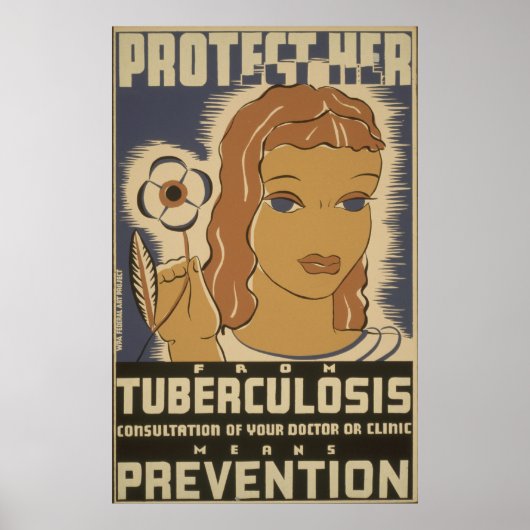 Preventie van  tuberculose poster (Voorkant)