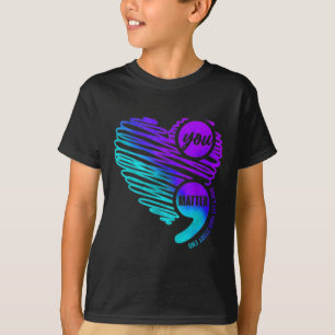 Preventie van zelfmoord bewustzijn week jij puntko t-shirt