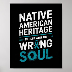Preventie van zelfmoord bij inheemse Amerikanen er Poster