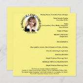 Preventieformulier voor vermiste personen (alle le kaart (Voorkant / Achterkant)