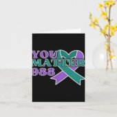 Prevention 988 You Problem Cket Design Kaart (Gele Bloem)