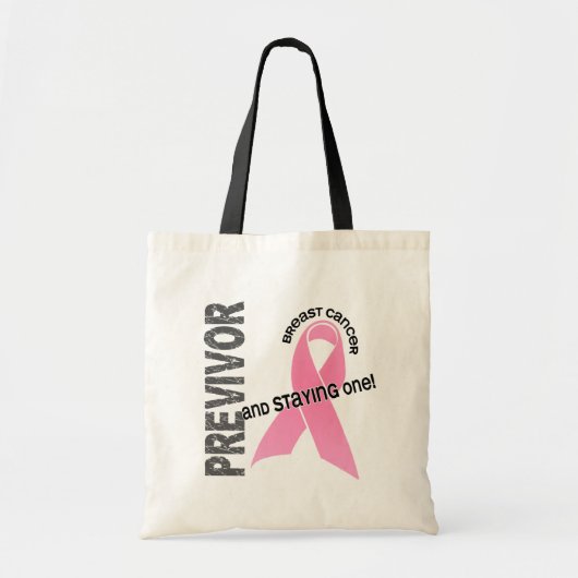 Previvor 1 Borstkanker Tote Bag (Voorkant)