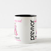 Previvor 9 Borstkanker Tweekleurige Koffiemok (Center)