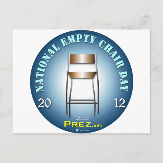 PREZ.info - Lege stoel 3 Briefkaart (Voorkant)