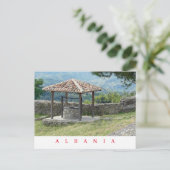 Preza Castle goed uitzicht briefkaart (Staand voorkant)