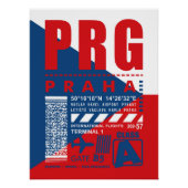 PRG Prague luchthaven Perfect Poster (Voorkant)