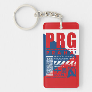 PRG Prague luchthaven Sleutelhanger