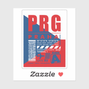 PRG Prague luchthaven Sticker