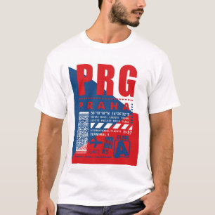 PRG Prague luchthaven T-shirt