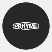 Prhymse Logo  Ronde Sticker (Voorkant)